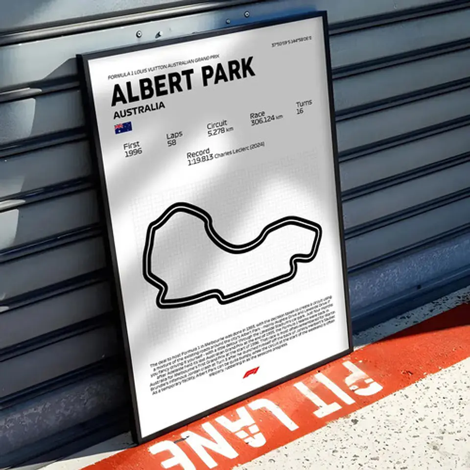 Cuadro F1 Circuito De Albert Park (australia) 1