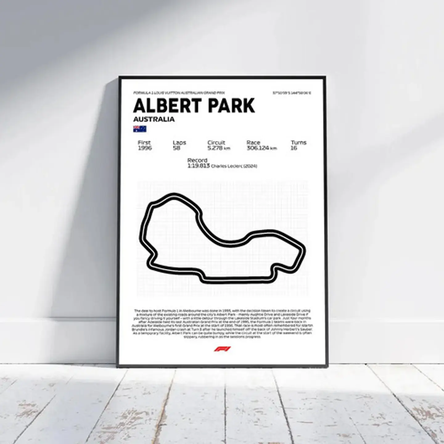Cuadro F1 Circuito De Albert Park (australia) 2