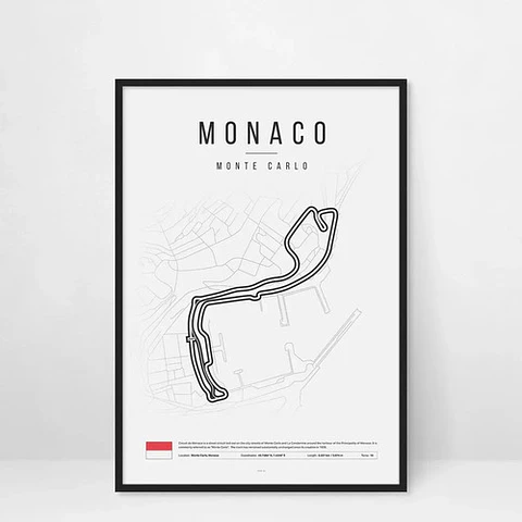 Cuadro Circuitos Monaco F1