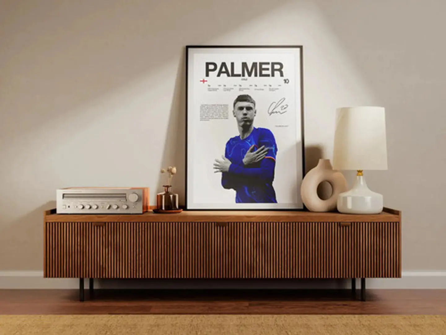 Cuadro De Cole Palmer Futbol + Marco 4