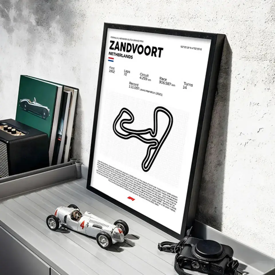 Cuadro F1 Circuito Zandvoort (países Bajos) 2