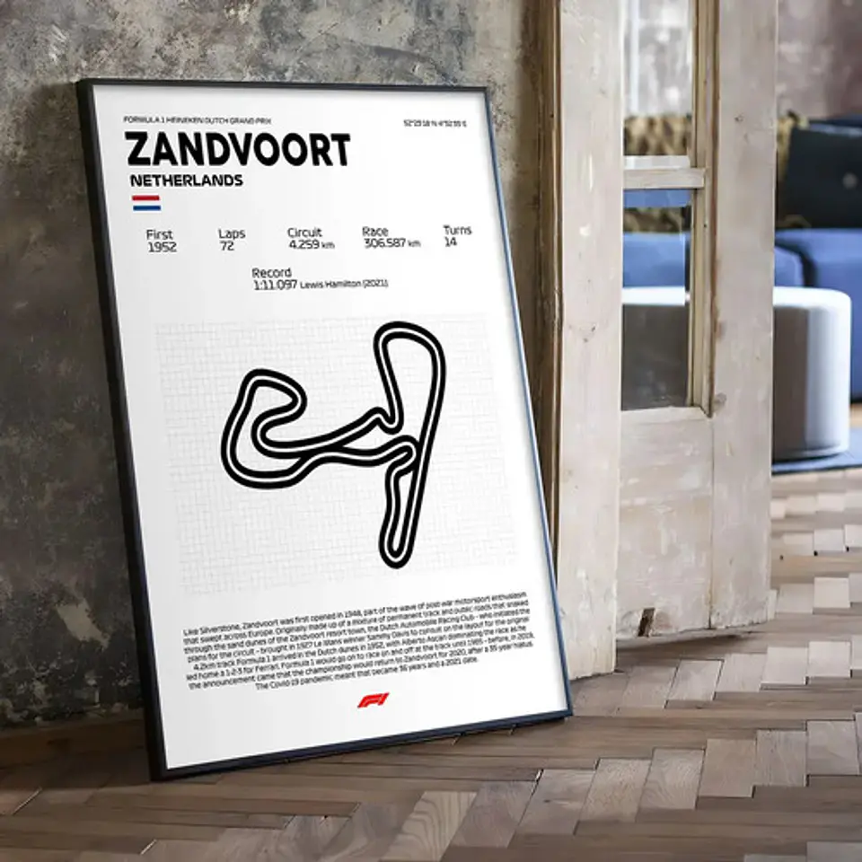Cuadro F1 Circuito Zandvoort (países Bajos) 4