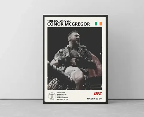 Cuadro Conor Mcgregor Ufc + Marco