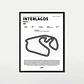Cuadro F1 Brasil Interlagos Circuito Formula 1  Motorsport - Miniatura 1
