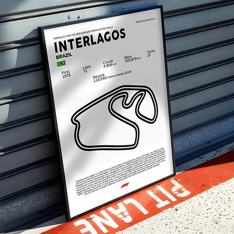 Cuadro F1 Brasil Interlagos Circuito Formula 1  Motorsport
