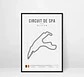 Cuadro Circuitos Spa Francochamps F1 Pista - Miniatura 2