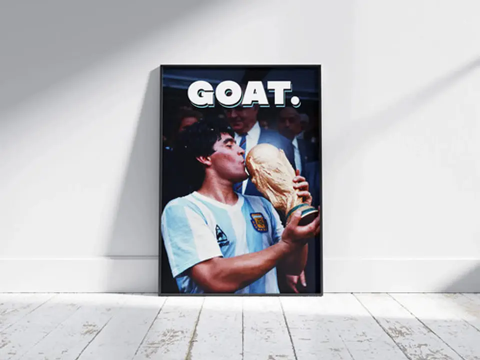 Cuadros De Diego Armando Maradona 10 Futbol El Diez  + Marco 3