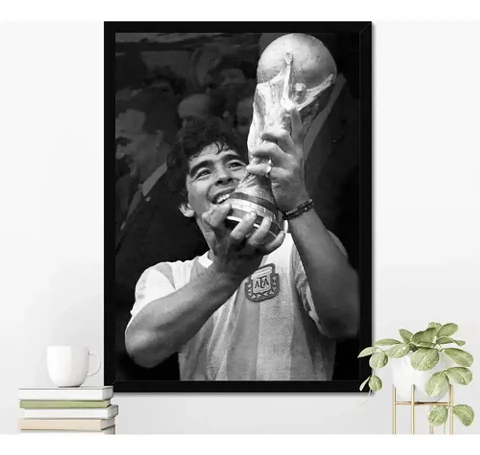 Cuadros De Diego Armando Maradona 10 Futbol El Diez  + Marco 5