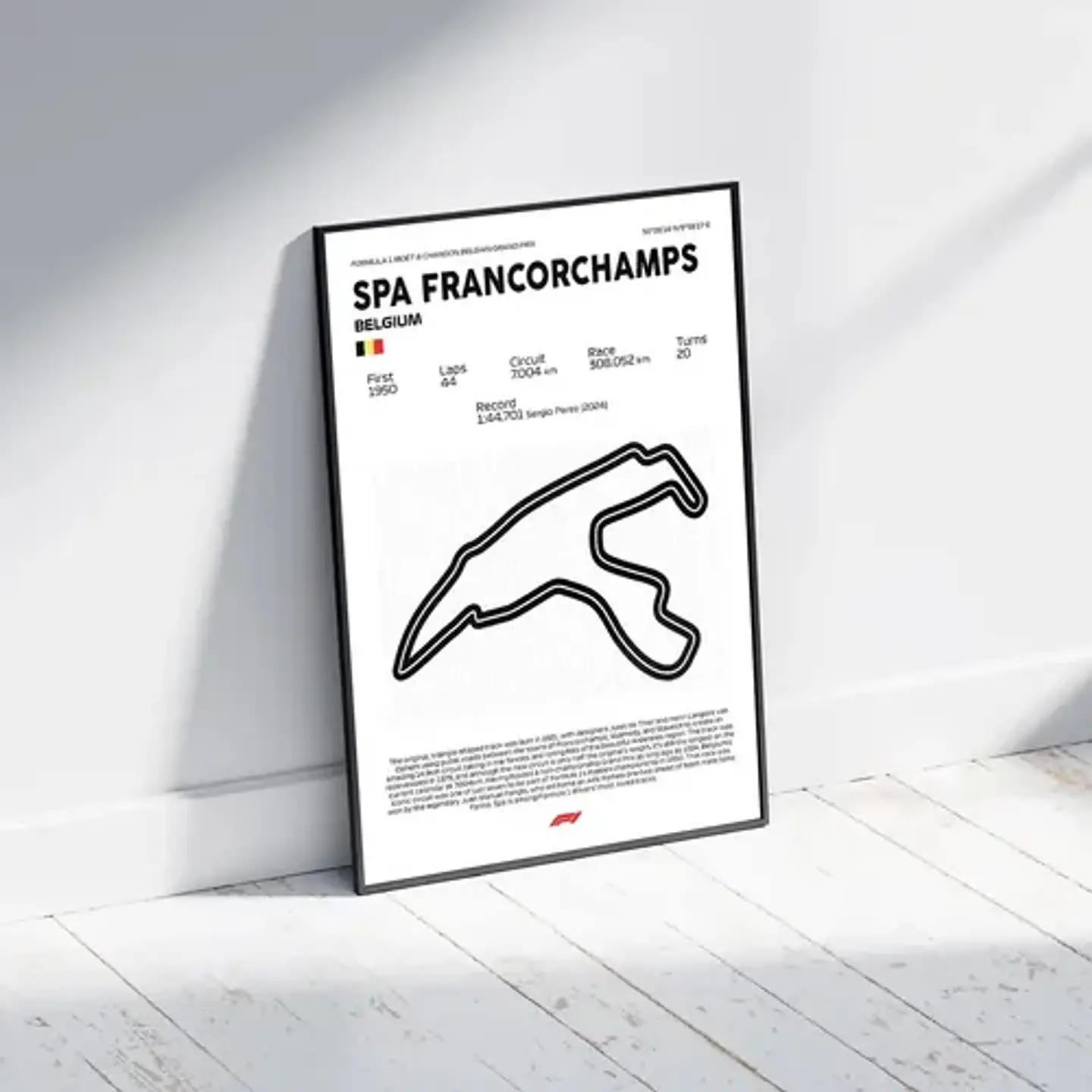 Cuadro F1 Circuito F1 Spa Francochamps 1