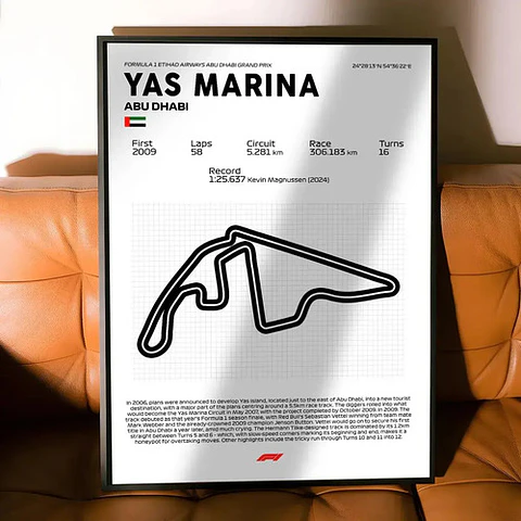 Cuadro Formula 1  Yas Marina Abu Dhabi F1 Motorsport