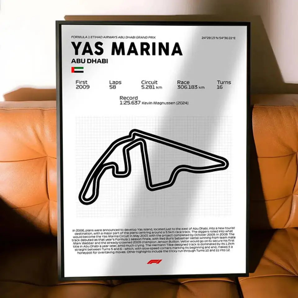 Cuadro Formula 1  Yas Marina Abu Dhabi F1 Motorsport 1