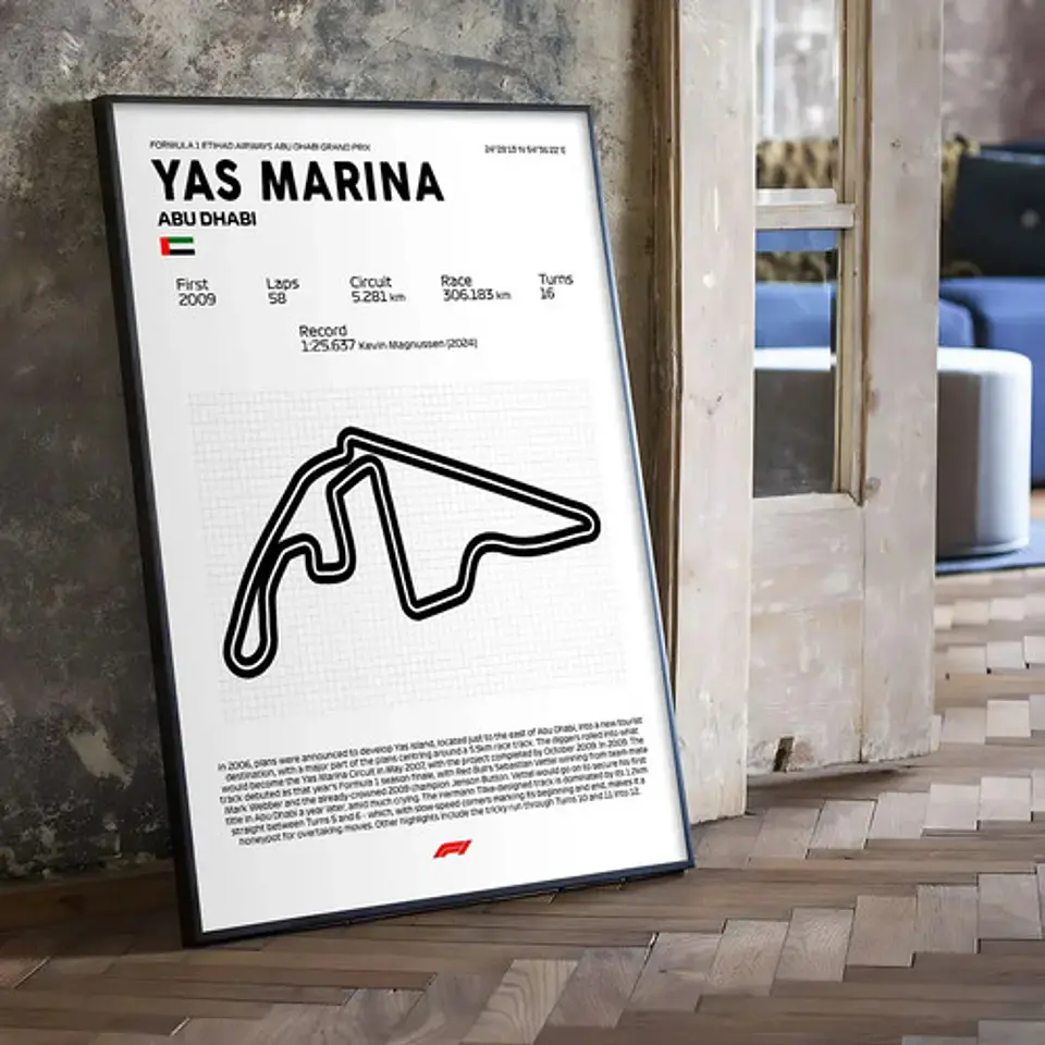 Cuadro Formula 1  Yas Marina Abu Dhabi F1 Motorsport 3