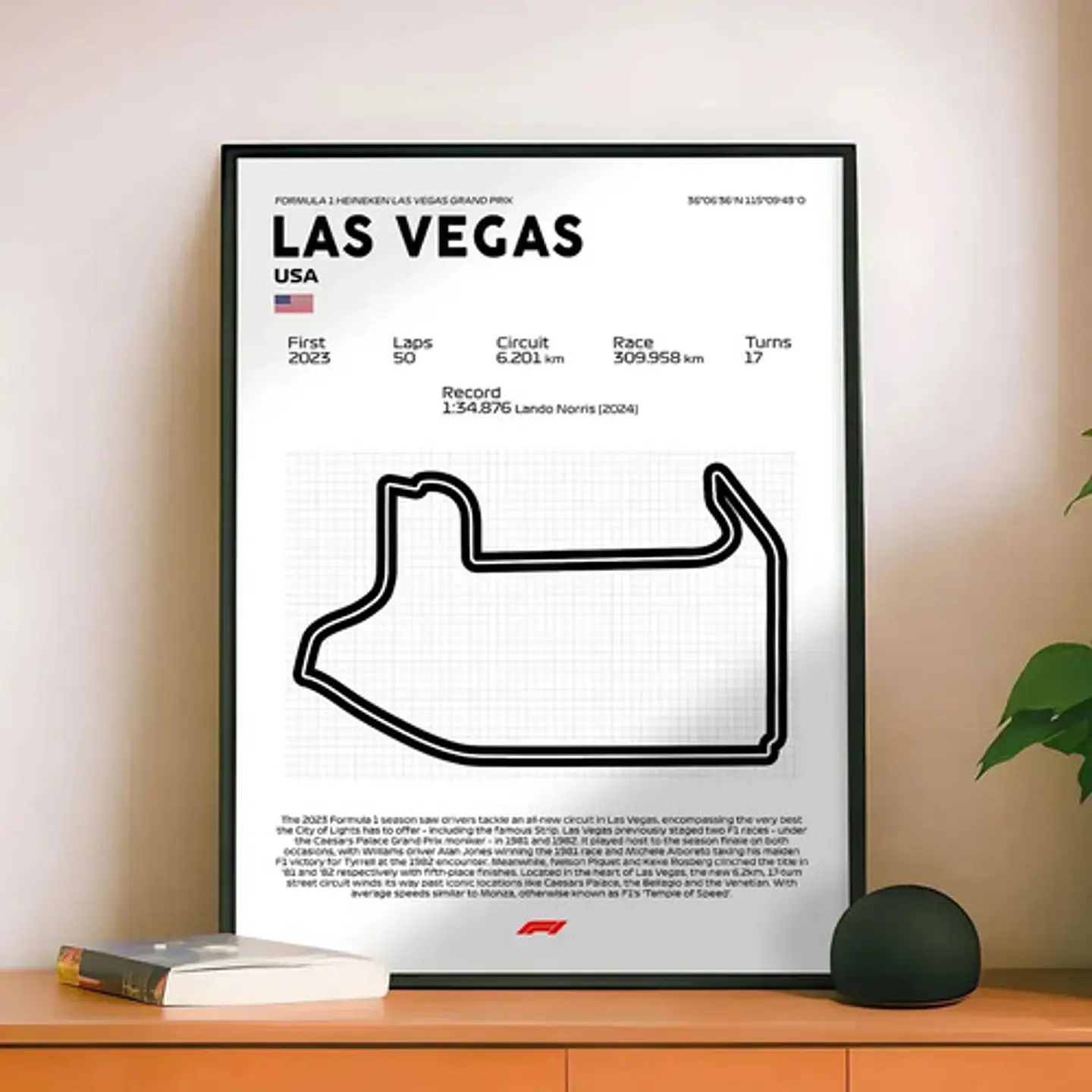 Cuadro F1 Las Vegas Usa Motorsport 1