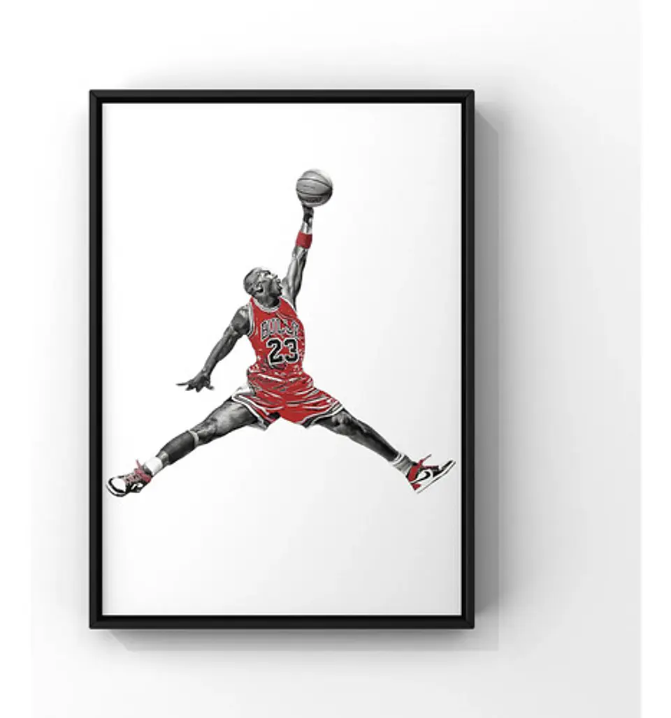 Cuadros De Michael Jordan | 9 Modelos  + Marco 1