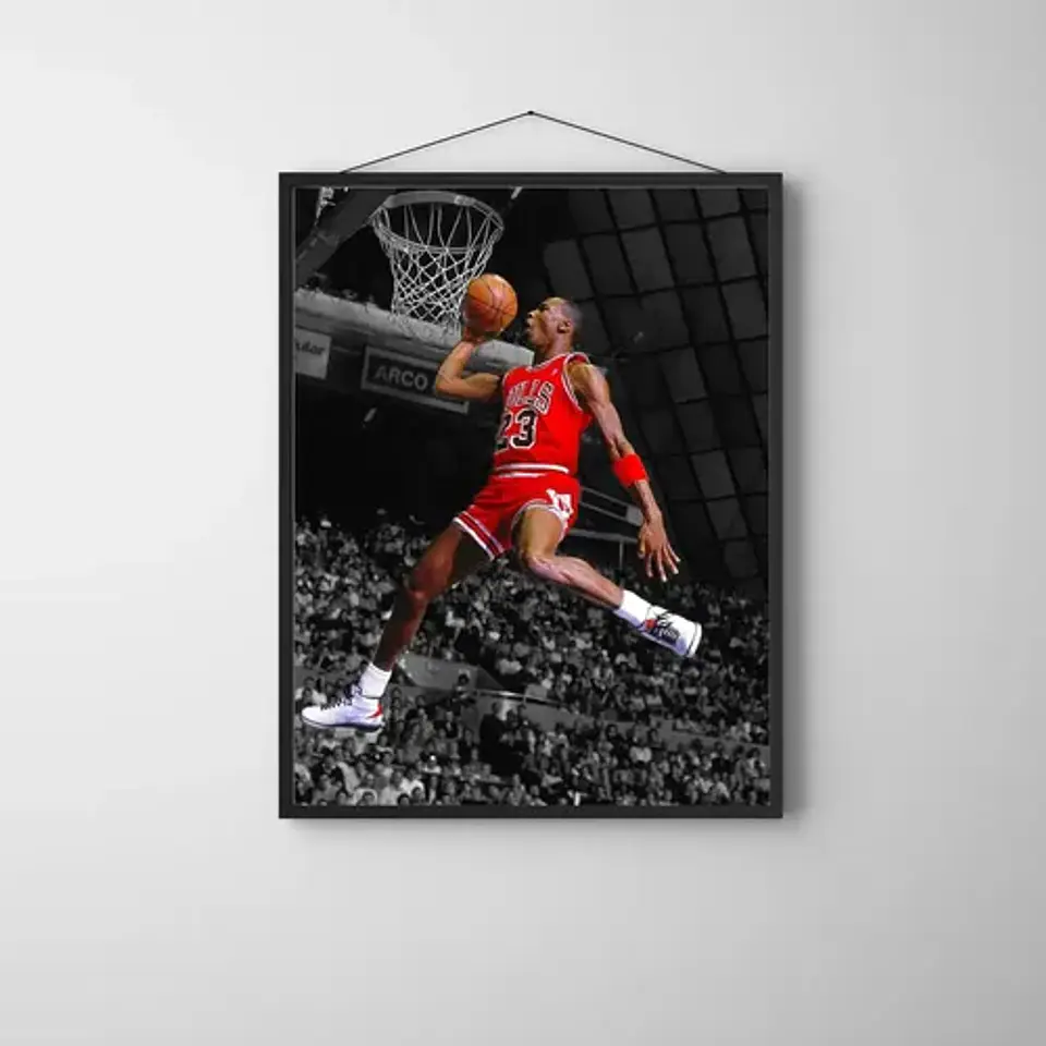 Cuadros De Michael Jordan | 9 Modelos  + Marco 3