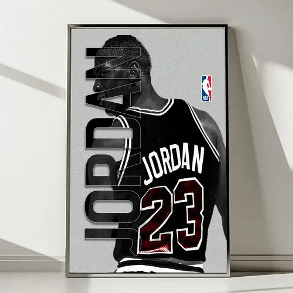 Cuadros De Michael Jordan | 9 Modelos  + Marco 8