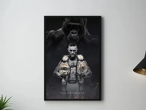 Cuadro De Conor Mcgregor Ufc Peleador + Marco