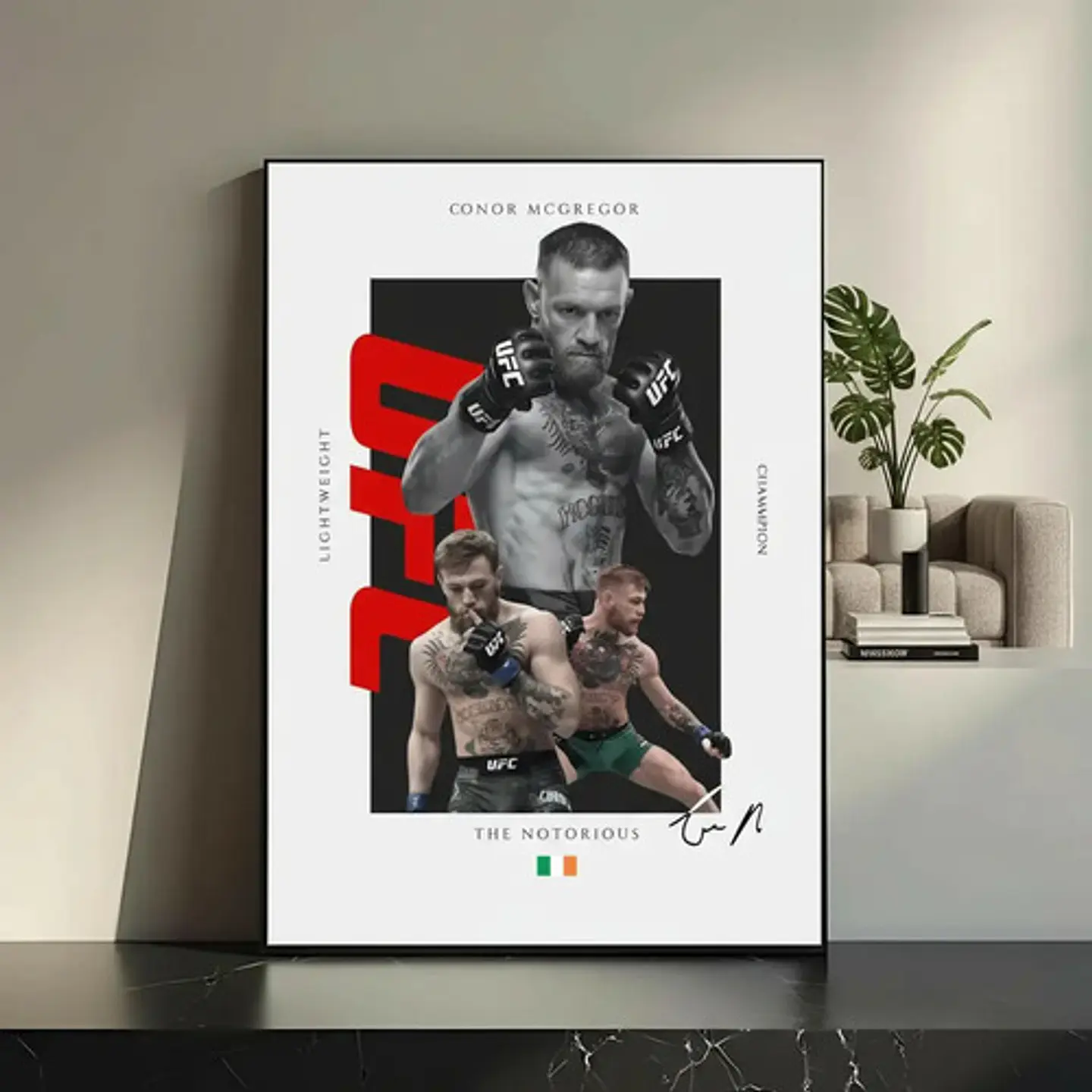 Cuadro De Conor Mcgregor Ufc Peleador + Marco 6