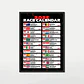 Cuadro Calendario Formula 1 2025 Grand Prix Motorsport - Miniatura 1