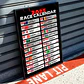 Cuadro Calendario Formula 1 2025 Grand Prix Motorsport - Miniatura 2