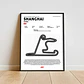 Cuadro F1 Circuito De Shanghái (china Grand Prix) - Miniatura 1