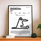Cuadro F1 Circuito De Shanghái (china Grand Prix) - Miniatura 4