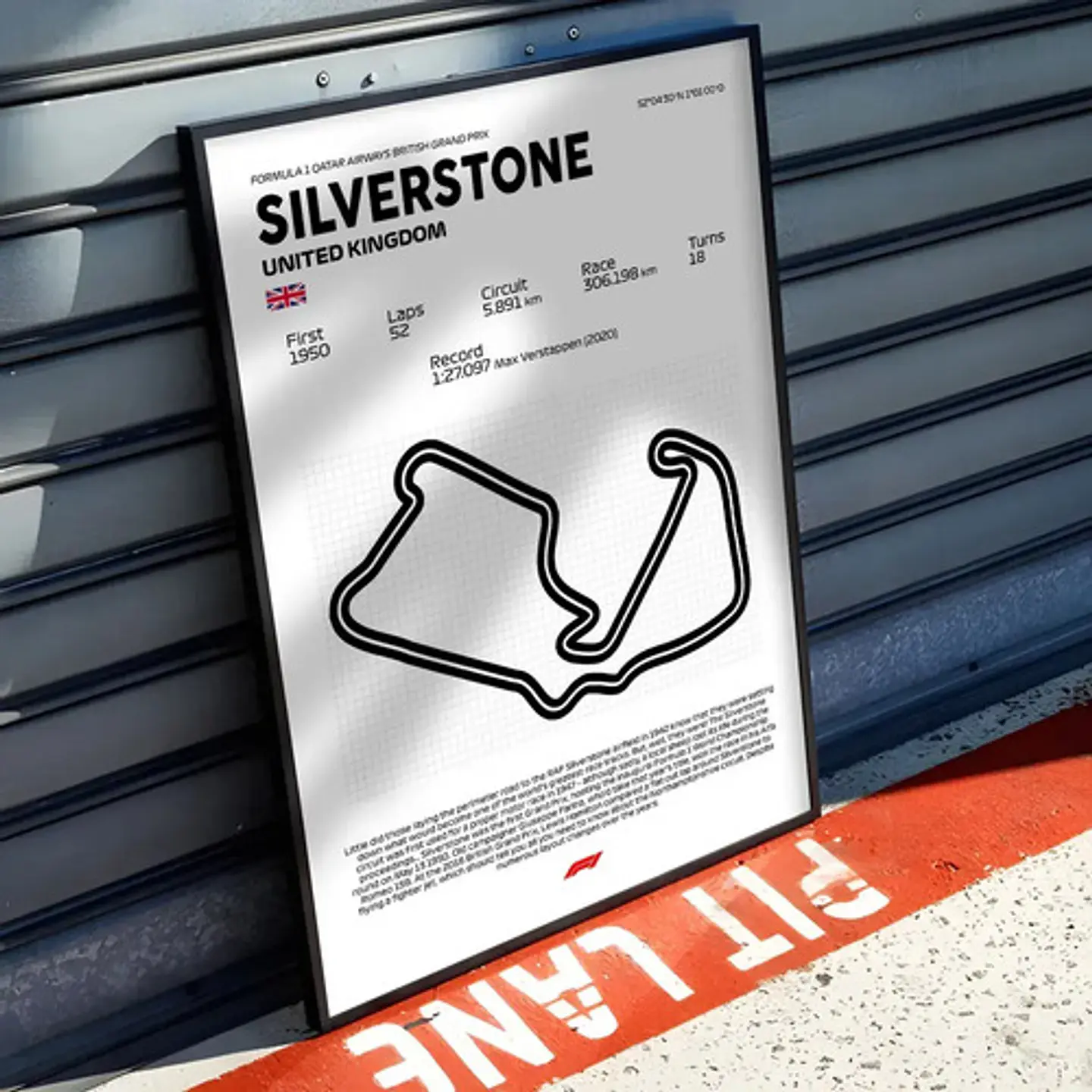 Cuadro F1 Circuito De Silverstone (reino Unido) 1