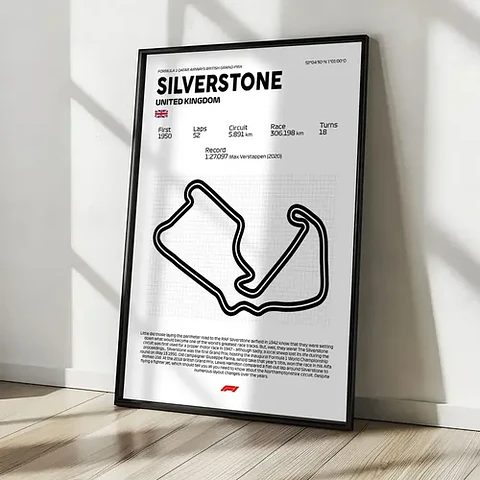 Cuadro F1 Circuito De Silverstone (reino Unido)