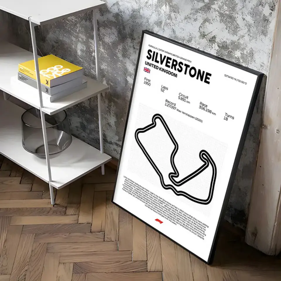 Cuadro F1 Circuito De Silverstone (reino Unido) 3