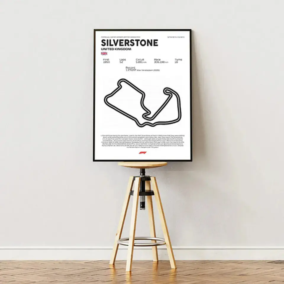 Cuadro F1 Circuito De Silverstone (reino Unido) 4