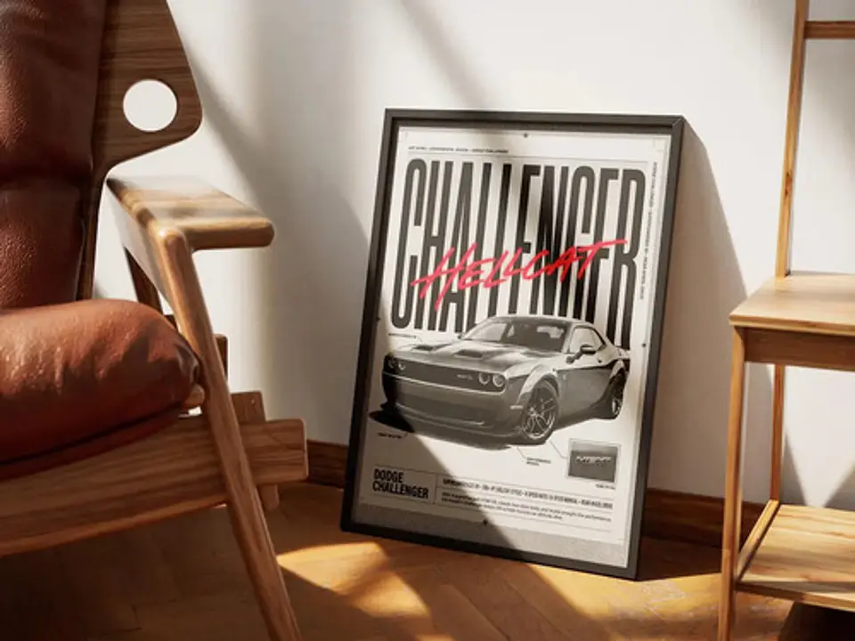 Cuadro Auto Mclaren F1 1992 Deportivo + Marco 6