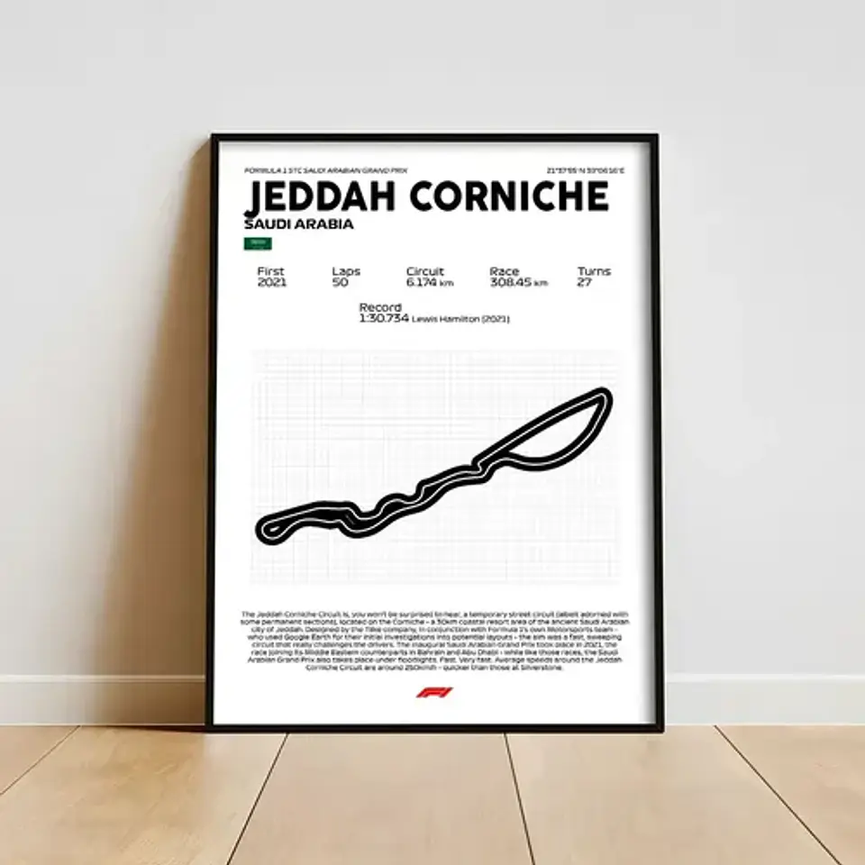 Cuadro F1 Circuito De Jeddah Corniche (arabia Saudi) 1