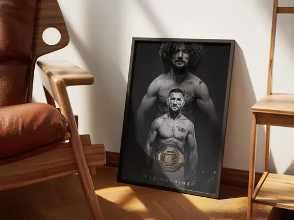Cuadros De Merab Dvalishvili Ufc Peleador + Marco 5