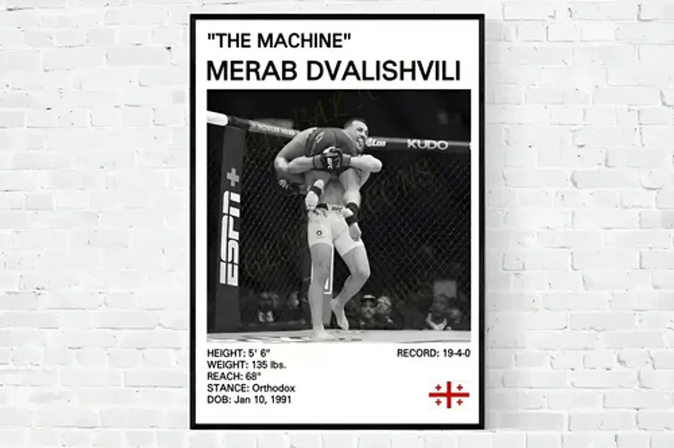 Cuadros De Merab Dvalishvili Ufc Peleador + Marco 6