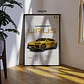 Cuadro Auto Lamborghini Urus Amarilla Deportivo + Marco - Miniatura 1