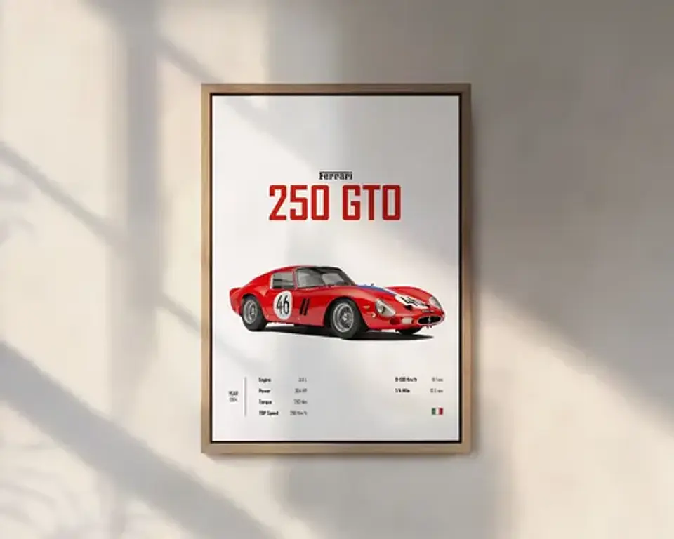 Cuadros De Autos Deportivos Zonda, P1, Aventador, 250 Gto 3