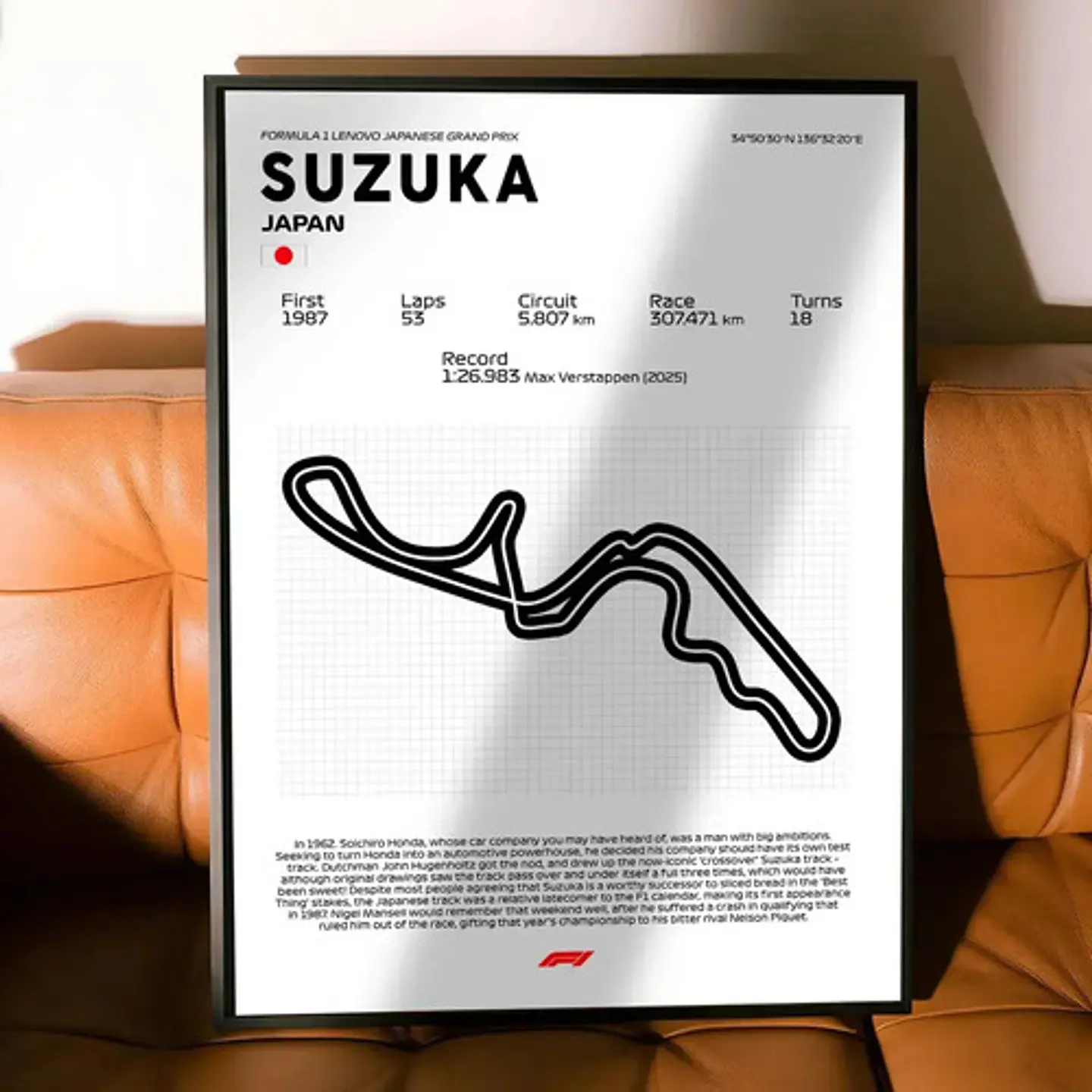 Cuadro F1 Suzuka Japón Grand Prix Motorsport 2