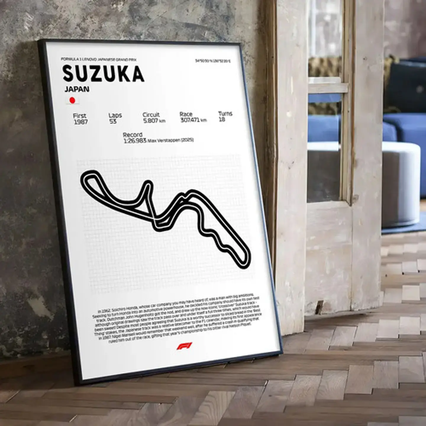 Cuadro F1 Suzuka Japón Grand Prix Motorsport 4