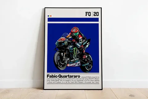5 Cuadros De Fabio Quataro 20 Moto Gp  El Diablo  + Marco