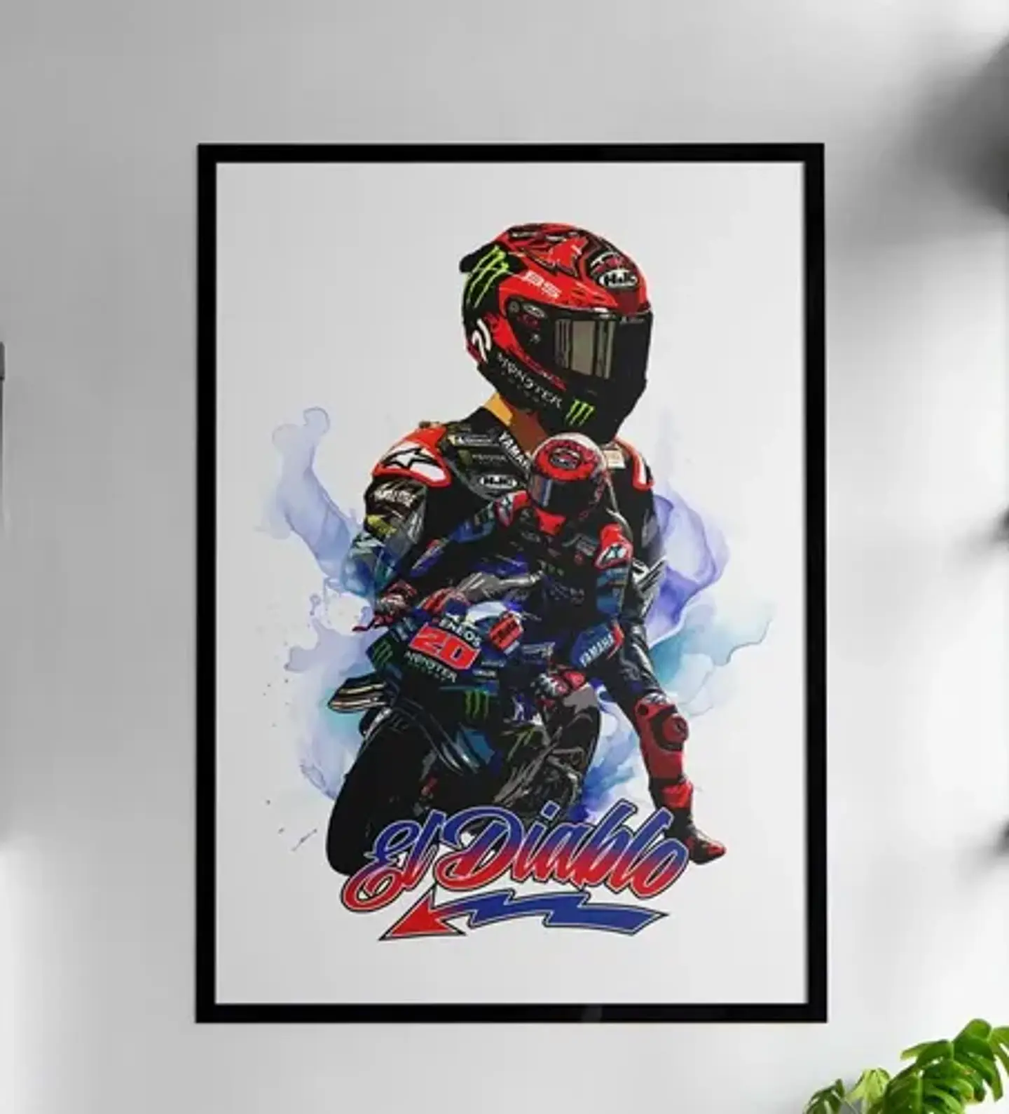 5 Cuadros De Fabio Quataro 20 Moto Gp  El Diablo  + Marco 3