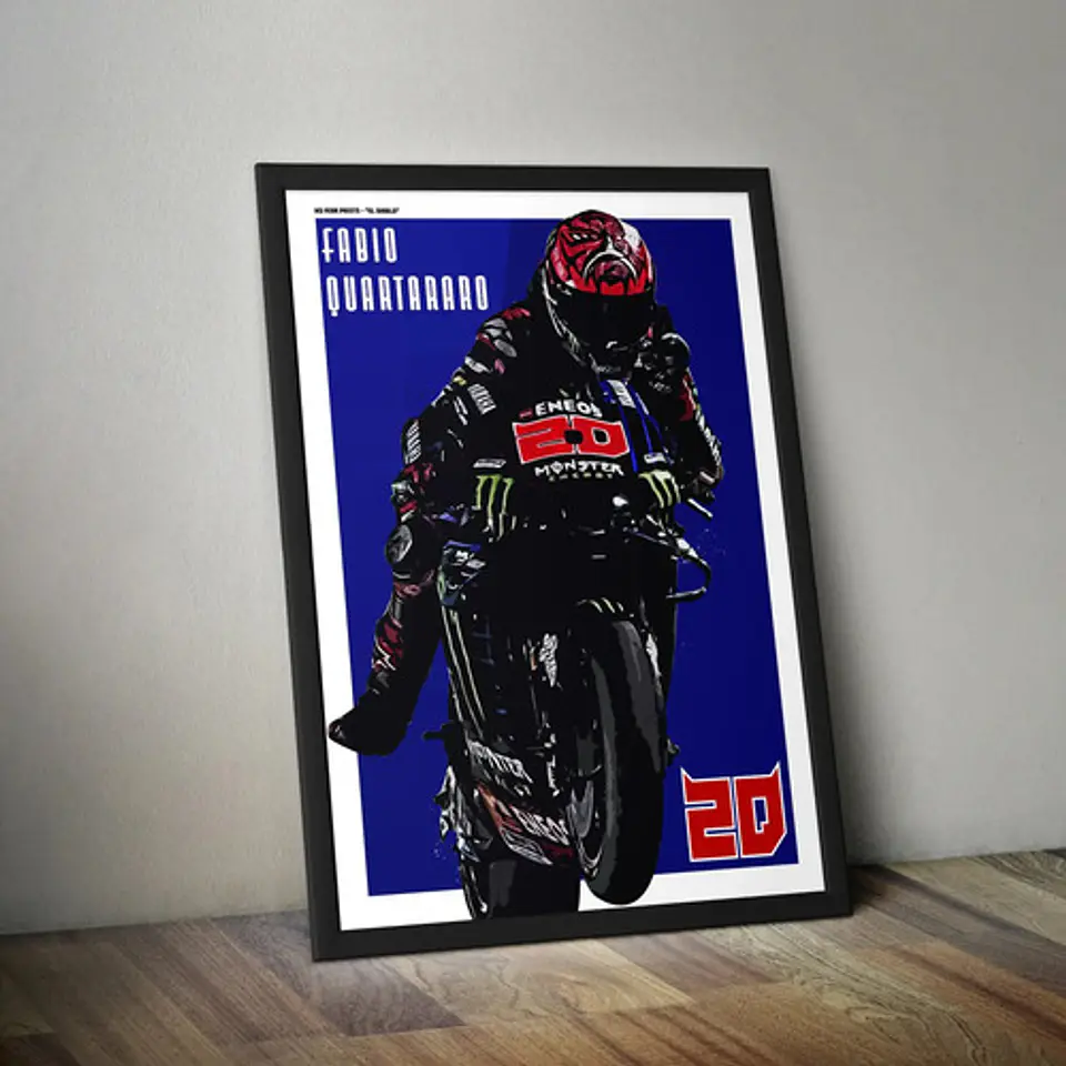 5 Cuadros De Fabio Quataro 20 Moto Gp  El Diablo  + Marco 4