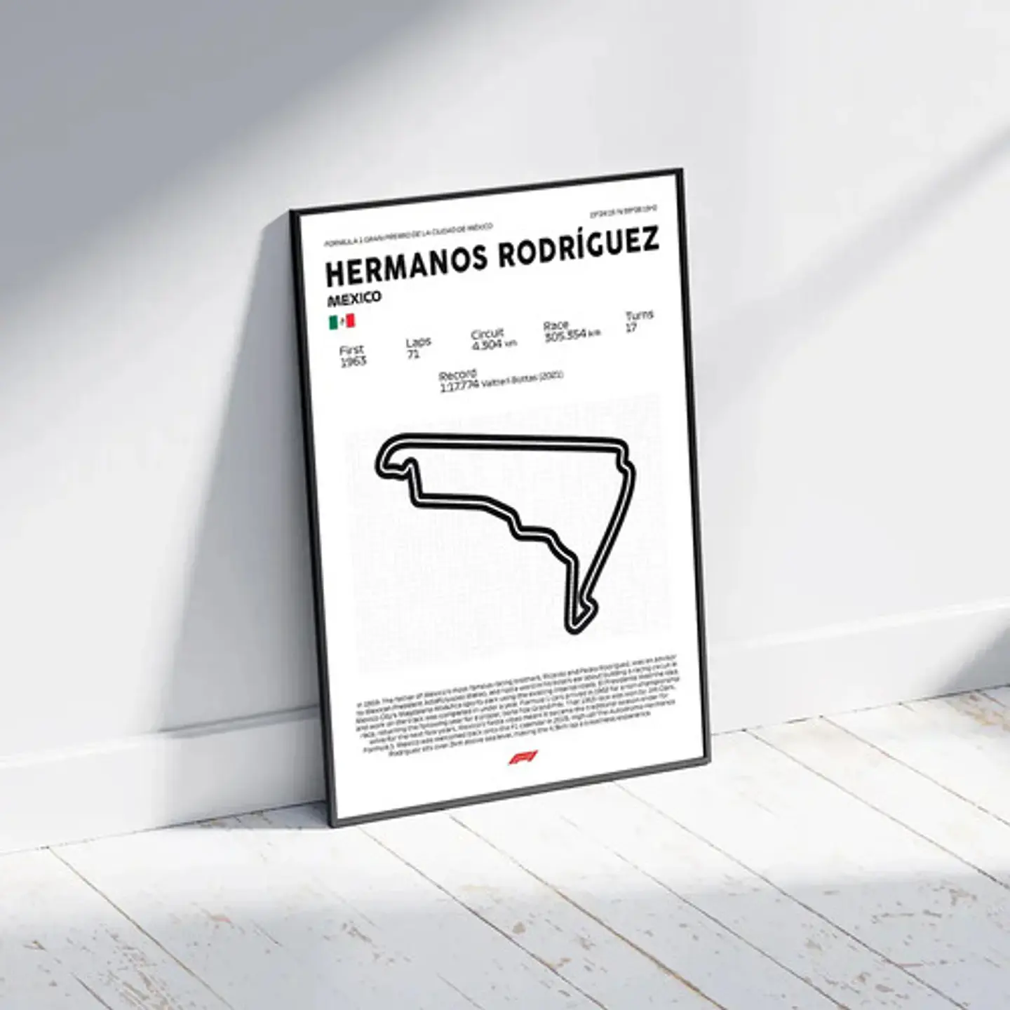 Cuadro F1 Circuito Hermanos Rodríguez (méxico) 1
