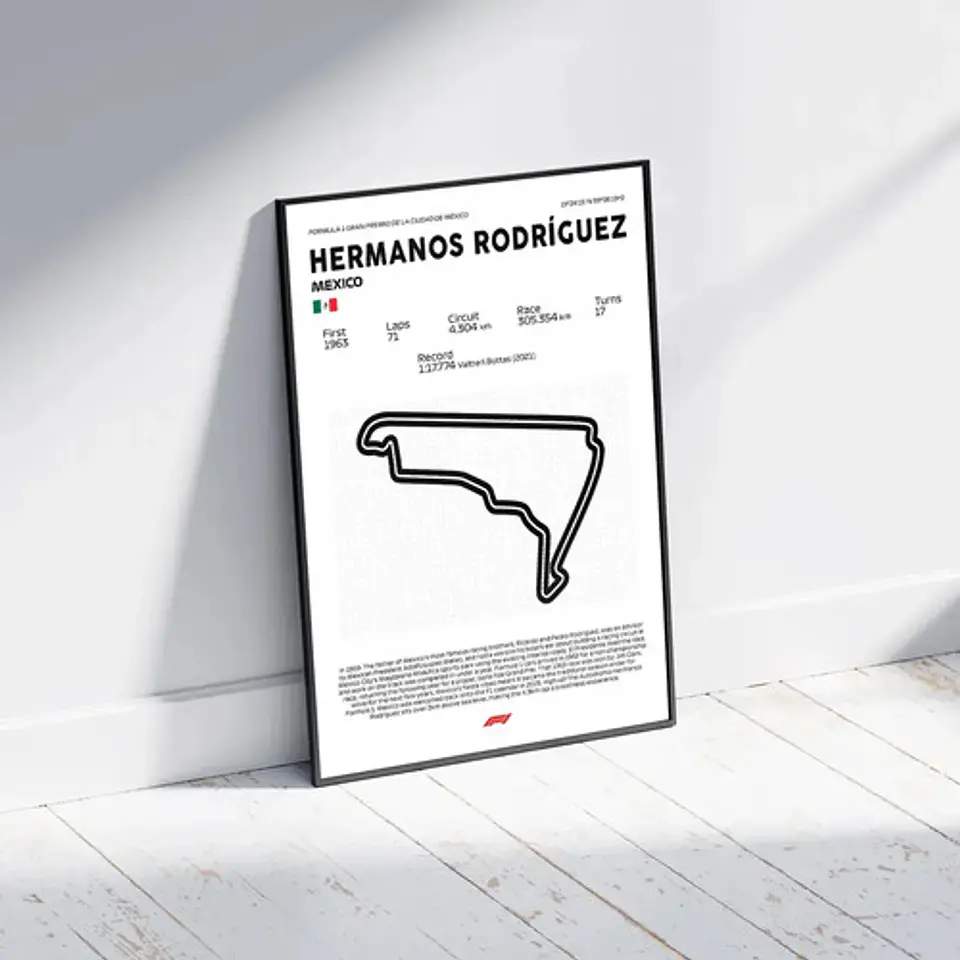 Cuadro F1 Circuito Hermanos Rodríguez (méxico) 1