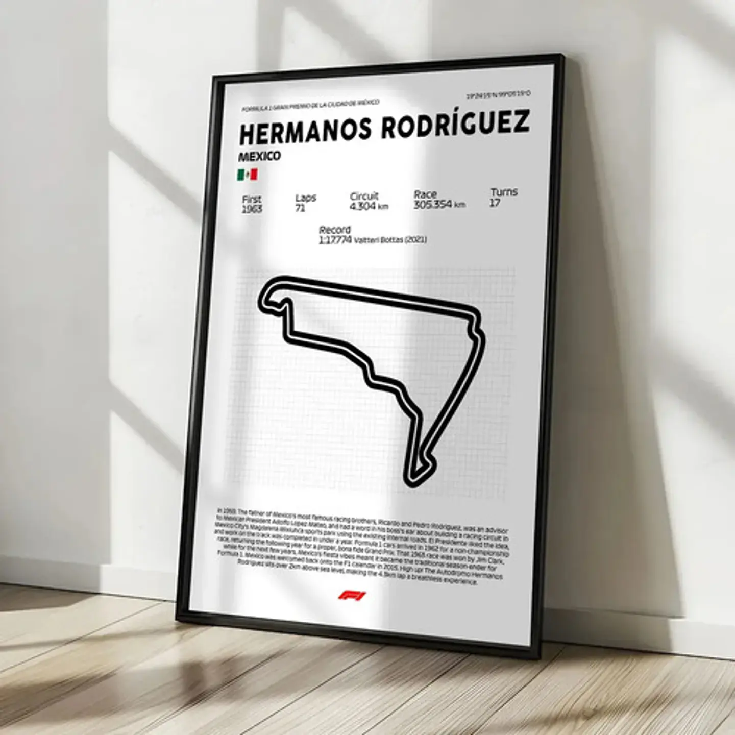 Cuadro F1 Circuito Hermanos Rodríguez (méxico) 2