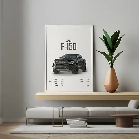 Cuadros Camioneta Ford F 150 + Marco