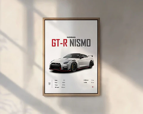 Cuadros De Autos Deportivos R8, Senna, M5, Gtr Nismo Negro