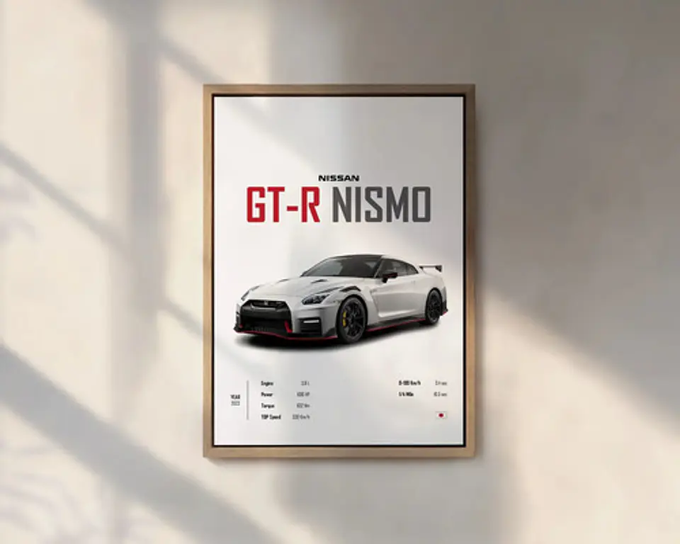 Cuadros De Autos Deportivos R8, Senna, M5, Gtr Nismo Negro 2