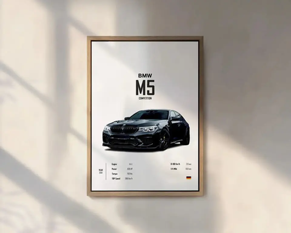 Cuadros De Autos Deportivos R8, Senna, M5, Gtr Nismo Negro 3