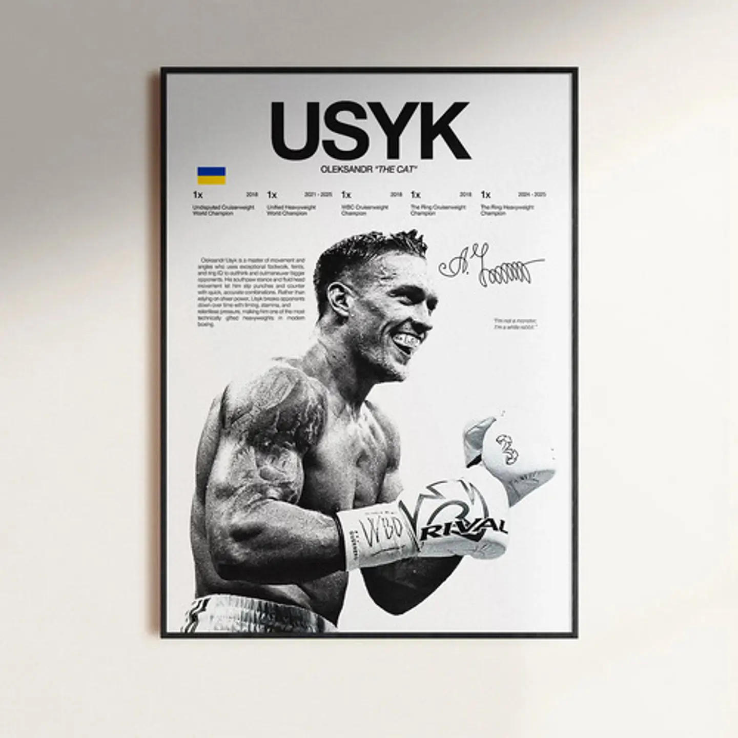 Cuadros Leyendas Boxeo Canelo, Crawford, Usyk, Bivol, Davis 7