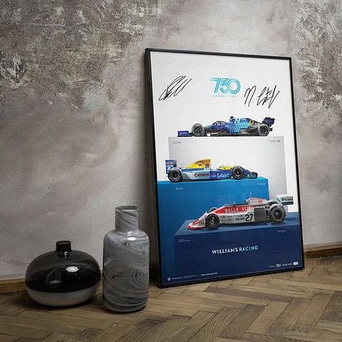 Cuadros De Williams Racing Team F1  + Marco Negro